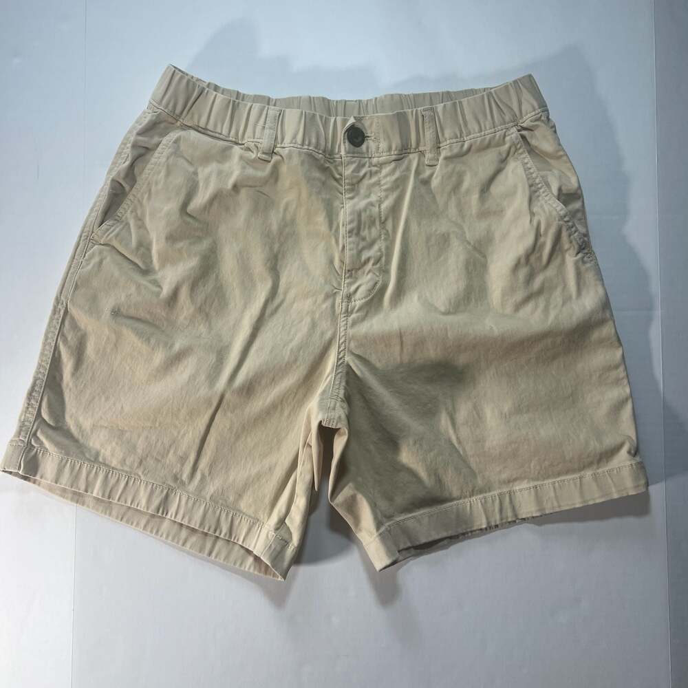 Bearbottom Clothing Men's Stretch Chino Shorts Khaki Size L 7" Inseam